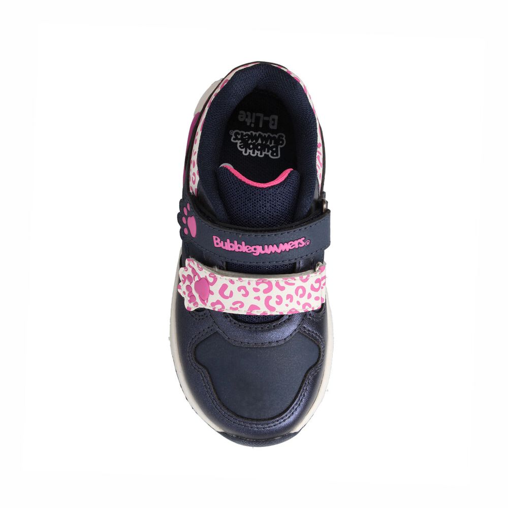 Zapatilla Ni&ntilde;a Bubblegummers Speed Lite Azul Marino - Fucsia image number 3.0